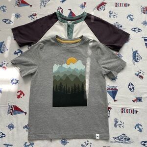 Tommy Bahama Gray Mountain Graphic Kids Bundle of 2 T-Shirts